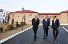 President Ilham Aliyev attended the opening of a new IDP settlement in Ganja