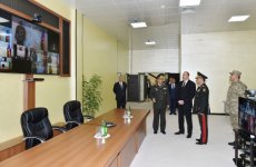 President Ilham Aliyev attended the opening of a new building of the headquarters in the military town of Shamkir military formation (PHOTO) - Gallery Thumbnail