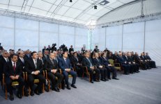 President Ilham Aliyev attended the opening of Shamkirchay water reservoir (PHOTO)