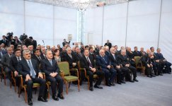 Президент Ильхам Алиев принял участие в церемонии открытия Шамкирчайского водохранилища (ФОТО)