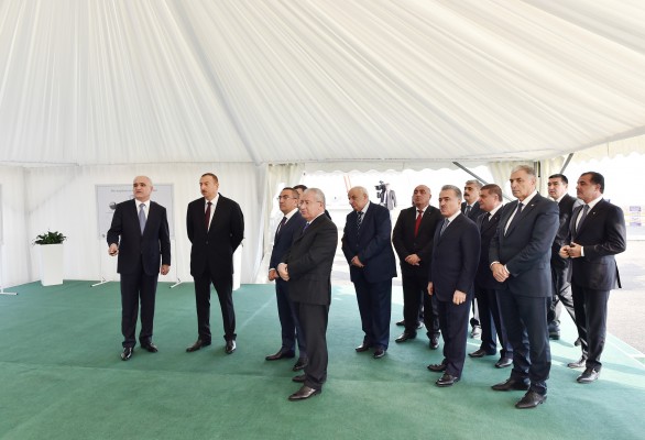 Президент Ильхам Алиев принял участие в церемонии закладки фундамента «Шамкир Агропарка» (ФОТО)