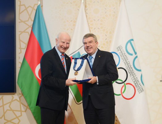 Prezident İlham Əliyev və xanımı Bakıda Avropa Olimpiya Komitəsinin 43-cü Baş Assambleyasının rəsmi açılışında iştirak ediblər (FOTO)