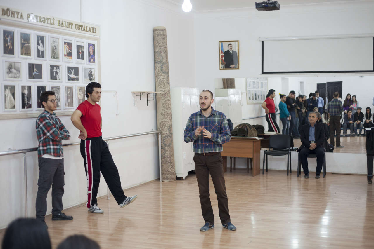 Джейхун Дадашов провел мастер-класс для студентов актерского факультета (ФОТО)