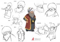 Персонажи 3D-мультфильма "Джыртдан и волшебный Халат" (ФОТО)