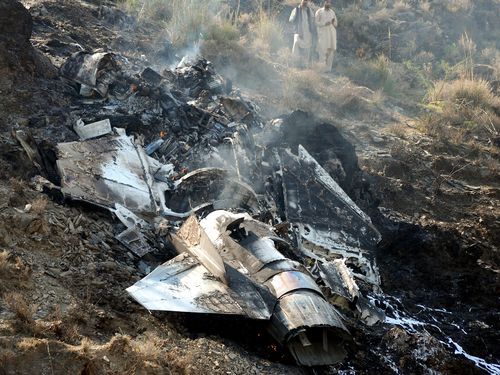 Истребитель ВВС Пакистана разбился в ходе тренировочного полета