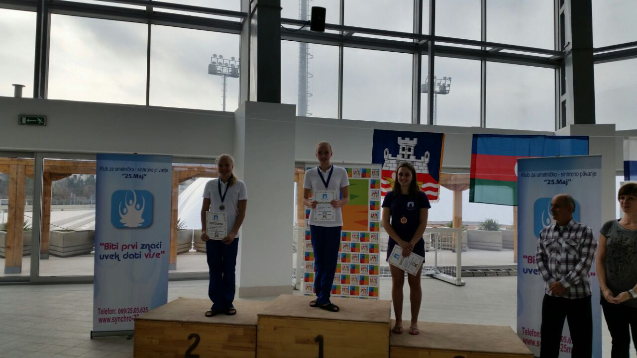 Сборная Азербайджана по синхронному плаванию стала абсолютным чемпионом на состязании в Сербии (ФОТО)