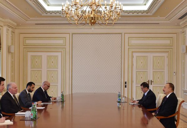 Президент Ильхам Алиев принял делегацию во главе с торговым посланником премьера Великобритании