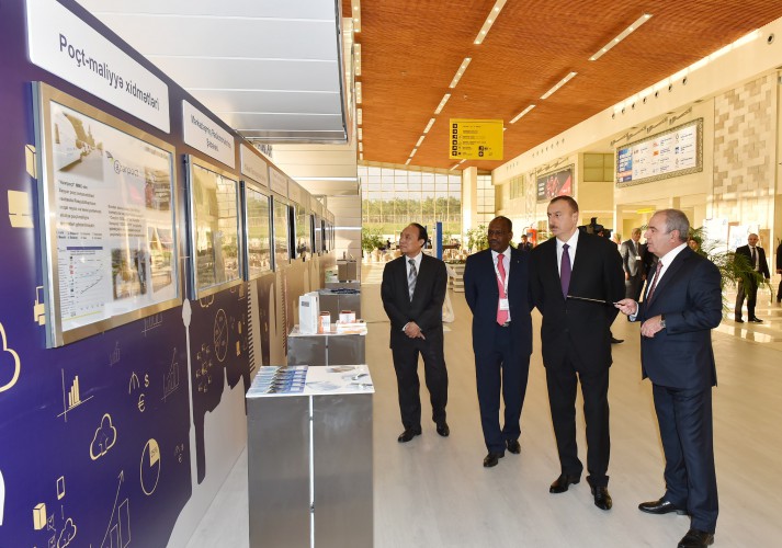 Президент Азербайджана принял участие в открытии выставки "Bakutel-2014"  (ФОТО)