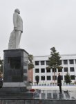 Prezident İlham Əliyev Sabirabadda ulu öndər Heydər Əliyevin abidəsini ziyarət edib (FOTO)