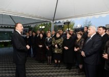 Президент Ильхам Алиев принял участие в церемонии подачи питьевой воды в город Сабирабад