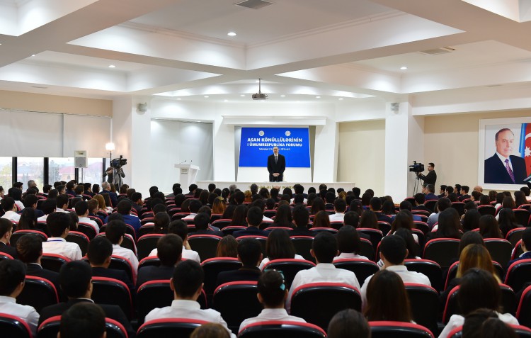 Azerbaijani president attends first All-Republican Forum of ASAN Volunteers (PHOTO)