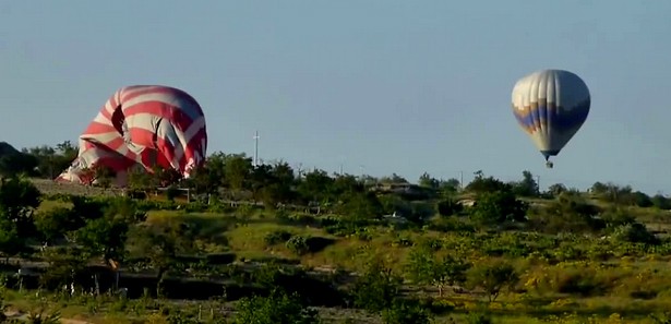 Kapadokya'da balon kazası: 1 ölü, 20 yaralı