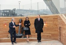 Azerbaijani president, his spouse review construction progress at several facilities