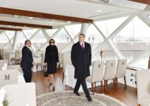 Azerbaijani president, his spouse review construction progress at several facilities