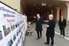 President Aliyev attends opening of Ziya Bunyadov Avenue after reconstruction