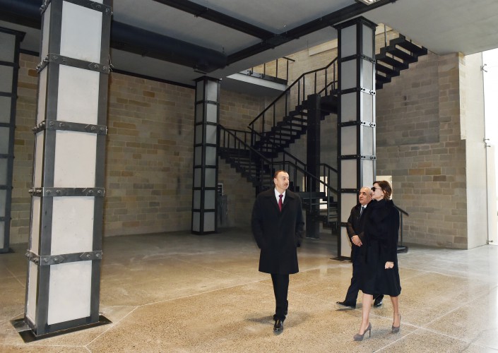 Azerbaijani president, his spouse review construction progress at several facilities