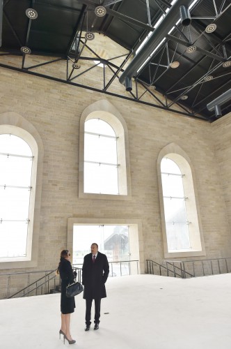 Azerbaijani president, his spouse review construction progress at several facilities