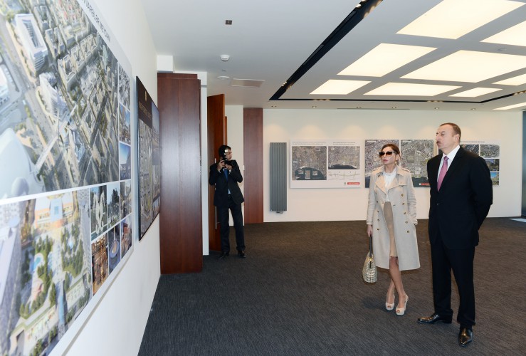 Президент Ильхам Алиев и его супруга ознакомились с офисным зданием «Баку Белый город» и другими работами в рамках проекта (ФОТО)