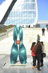 Вице-президент Фонда Гейдара Алиева Лейла Алиева ознакомилась с международной выставкой искусств “KÜKNAR” (ФОТО)