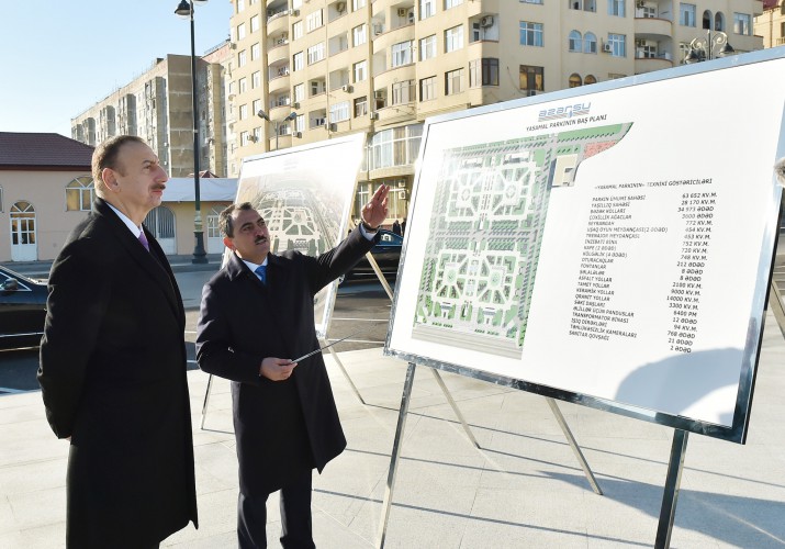 Prezident İlham Əliyev “Yasamal” parkının açılışında iştirak edib (FOTO)