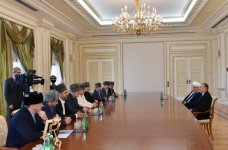 Президент Азербайджана Ильхам Алиев принял религиозных деятелей республик Северного Кавказа России