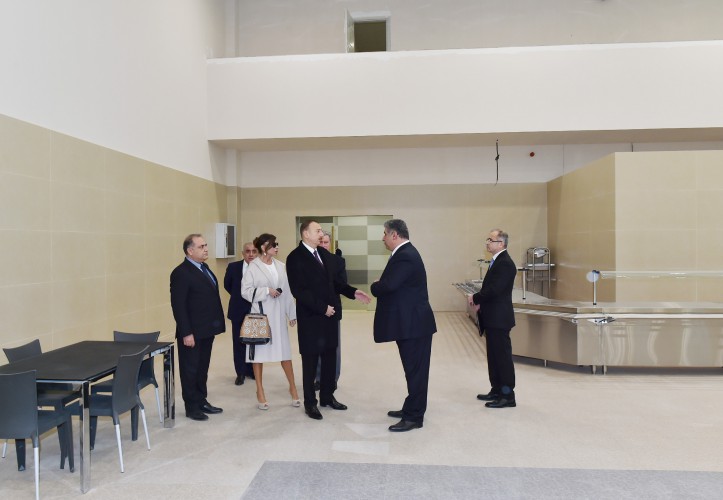 President Ilham Aliyev reviewed the course of major overhaul at the Heydar Aliyev Sports and Concert Complex