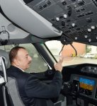 President Ilham Aliyev and his spouse review newly delivered Boeing-787-8 Dreamliner