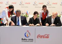 "Coca-Cola" Bakı 2015 Avropa Oyunlarının 7-ci rəsmi tərəfdaşı oldu (FOTO)