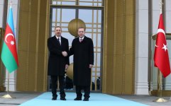 Ankara holds official welcoming ceremony of Azerbaijani president (PHOTO)