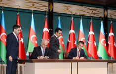 Азербайджан и Турция подписали три соглашения (ФОТО)