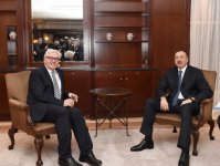 Azerbaijani president meets with German FM (PHOTO)