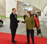 Berlində İlham Əliyev və Angela Merkel görüşüblər (FOTO)