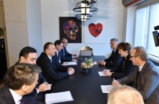 В Давосе состоялась встреча президентов Азербайджана и Швейцарии (ФОТО)