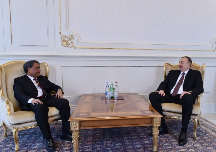 Президент Азербайджана принял посла Индии