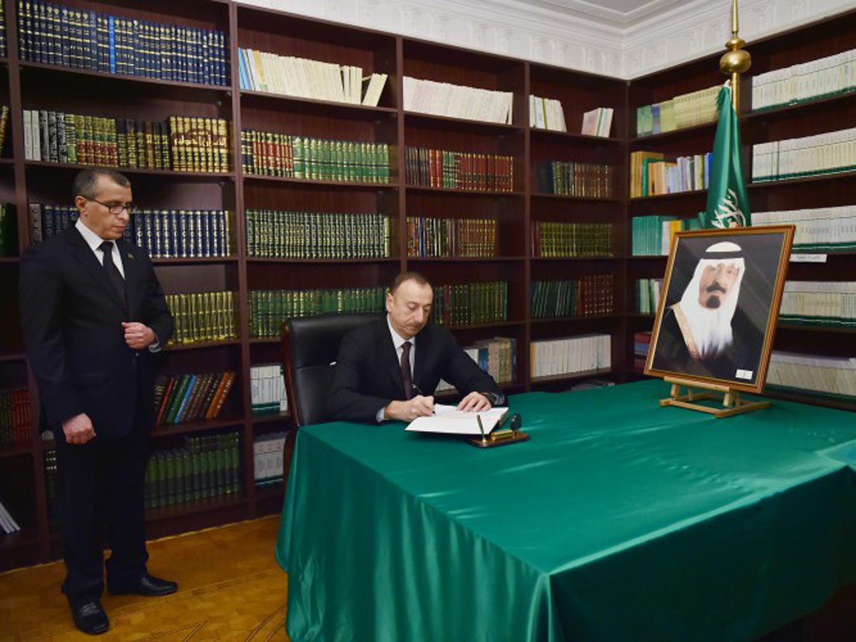 President Aliyev visits Saudi Arabia’s embassy to Azerbaijan