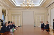 President Ilham Aliyev receives delegation led by Turkish economy minister