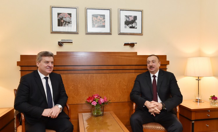 Ильхам Алиев встретился с Президентом Бывшей югославской Республики Македония