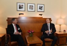 President Aliyev meets with president of Finland in Munich (PHOTO)