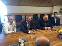 Звездный посол Евроигр в Баку встретился с представителями Федерации пляжного футбола (ФОТО)