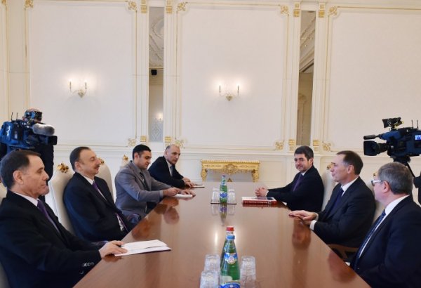Президент Азербайджана принял делегацию во главе с членом Сената Франции