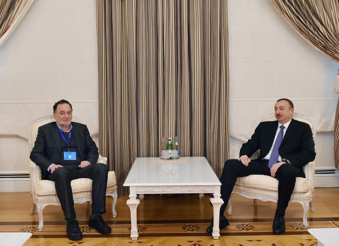 Azerbaijani president receives Greek energy minister