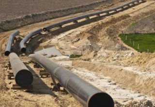 Gas pipeline under construction in Uzbekistan’s Kashkadarya region