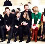 Victoria Beckham's husband David and four children show their support at NYFW show (PHOTO)