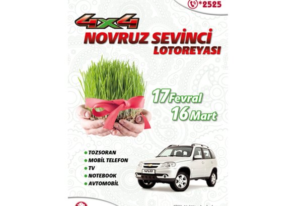 "FINCA Azerbaijan"dan "4x4 Novruz Sevinci" tirajlı stimullaşdırıcı lotereyası