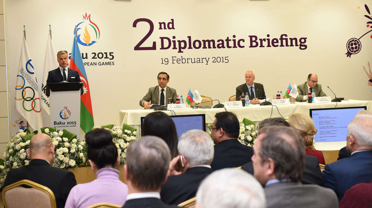 Bakı 2015 Avropa Oyunları ikinci diplomatik brifinqə ev sahibliyi edir