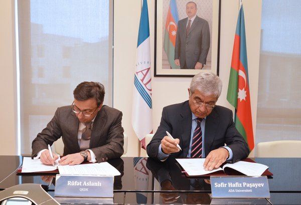 QKDK və ADA Universiteti arasında Anlaşma Memorandumu imzalanmışdır (FOTO)
