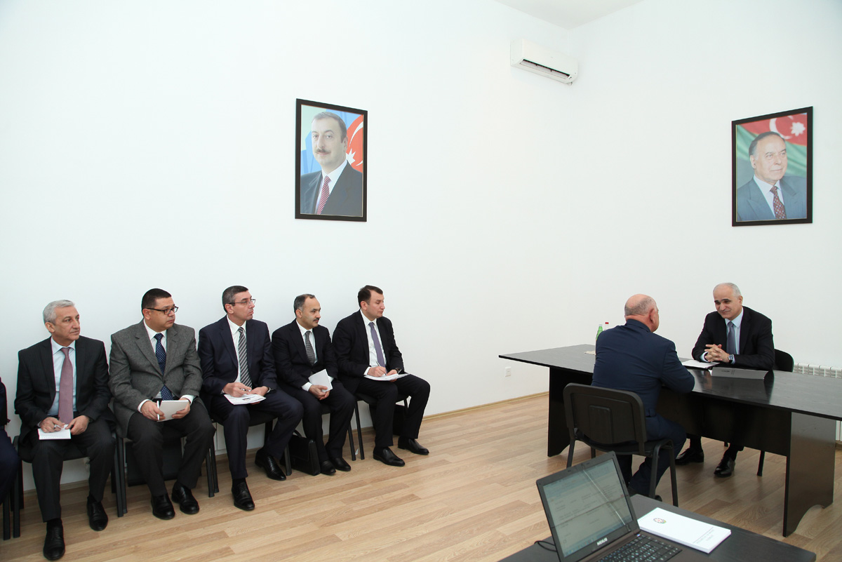 Министр экономики и промышленности Азербайджана принял граждан в Шабранском районе (ФОТО)