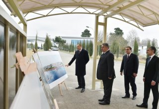 Президент Ильхам Алиев побывал в Мингячевирском олимпийском учебно-спортивном центре «Кюр» (ФОТО)