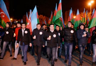 В Баку прошло шествие под лозунгом «Справедливость к Ходжалы!» (ФОТО)