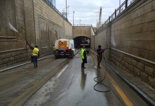 В связи с ремонтными работами в Баку закрыт въезд в тоннель на одном из центральных проспектов (ФОТО)